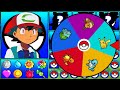 A wheel decides ash kanto pokemon team