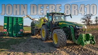 John Deere 8R410 & Pichon 23 000 l Application of pig slurry On the Jelínek family farm