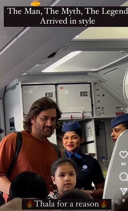 MS Dhoni boarding the Indigo Flight in style #cricket #aviation