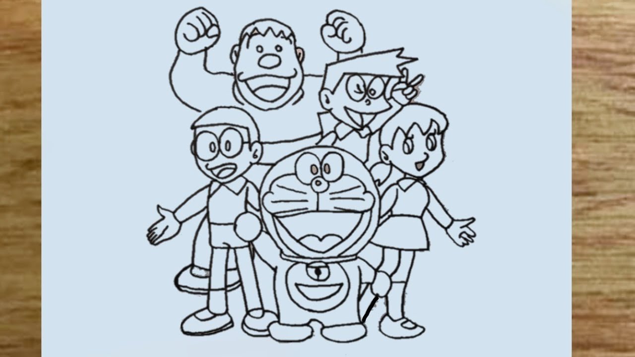 Buy Doraemon Drawing Online In India - Etsy India