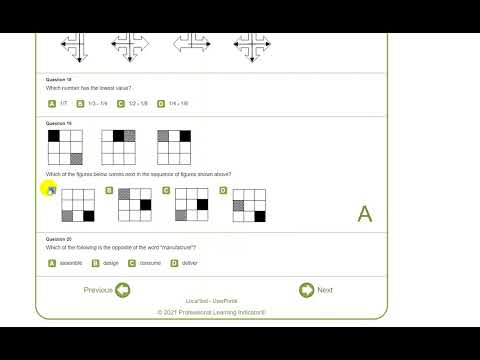 PI Cognitive Assessment - Test Done