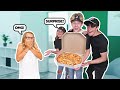 Delivering Pizza To Fans For 24 HOURS To See How They REACT **Emotional Surprise**🍕| Lev Cameron