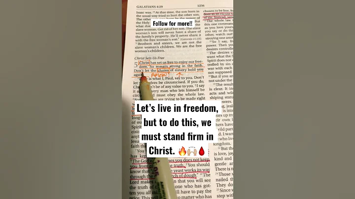 ‘True freedom is not about being sinless, but is about Jesus’ Galatians 5:1 #jesus #freedom #shorts