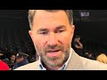 Eddie Hearn REACTS to Ryan Garcia WILD OUTBURST; GETS REAL on Devin Haney & SIGNING Deontay Wilder