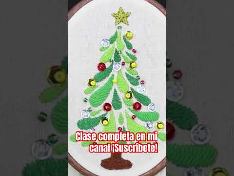 Bordado navideño #embroideryart #bordad #bordandoarte #embroidered #bordadoamano #artetextil