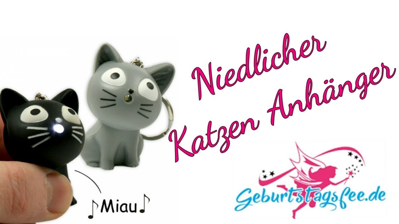 Goldiger Katzenanhänger 😻 | geburtstagsfee | Produktvideo