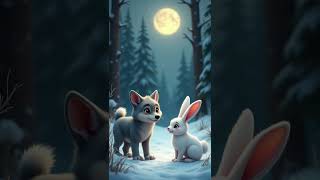 A Heartwarming Tale Rabbit & Wolfs Winter Adventure