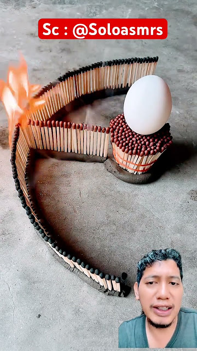 Waiting for the fire to reach the egg!! @Soloasmrs