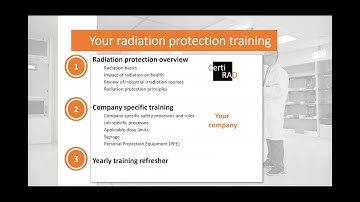 Radiation safety and protection training for e-beam, gamma and X-ray industrial systems