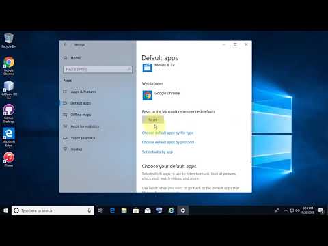 How to reset all File Associations to default in Windows 10