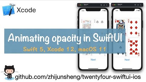 iOS SwiftUI 048: Animating opacity of 4 cards in SwiftUI for 24 game