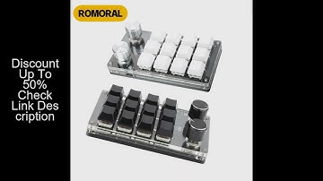 Macropad Macro Mechanical Keyboard Mini Gaming Custom Programming Knob Keypads Red Switch 3/4/6/12 K