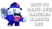 How To Draw New Brawler Super Ranger Brock Brawl Stars Step By Step Youtube - brawl stars coloring pages smooth lou