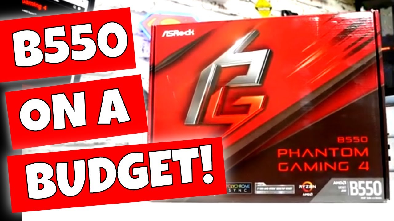 Asrock B550 Phantom Gaming 4 Best Budget AM4 3rd Gen Motherboard YouTube