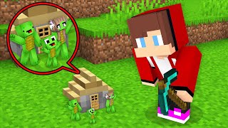 Why JJ Want To DESTROY Mikey Family TINY HOUSE in Minecraft? (Maizen)