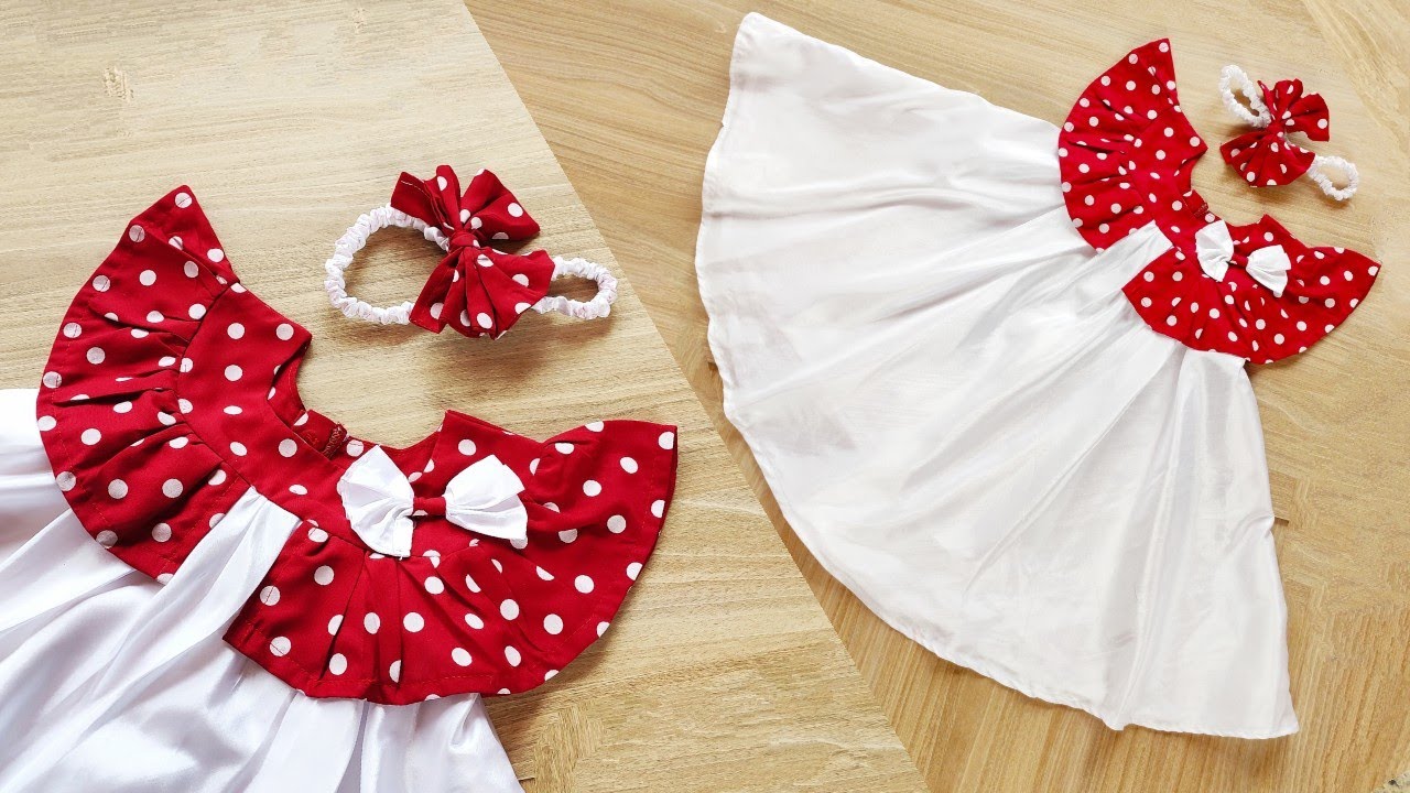 DIY : Baby Frock Cutting and Stitching /3 year baby / new year party dress cutting and stitching