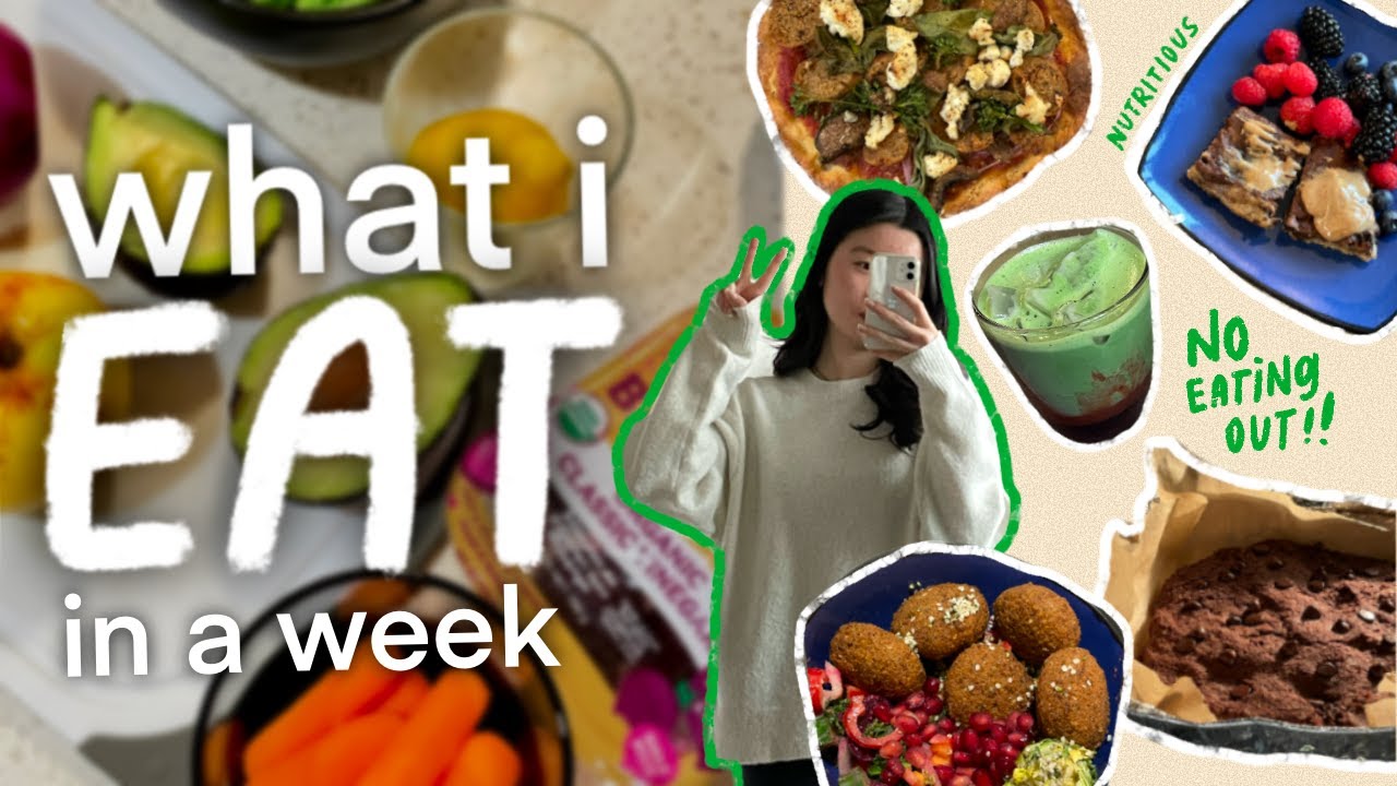 what i EAT in a week 😋👩‍🍳 healthy + colorful cooking during the work week
