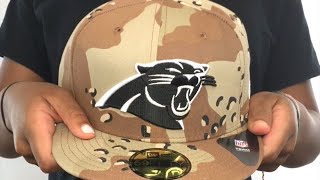Panthers 'NFL TEAM-BASIC' Desert Storm Camo Fitted Hat by New Era