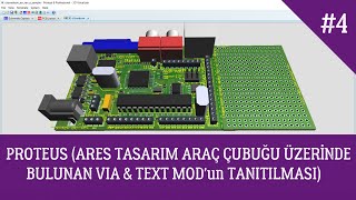 Ares Tasarim Araç Çubuğu Üzeri̇nde Bulunan Via & Text Modun Tanitilmasi
