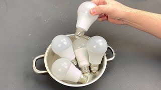 Method 50 Year Old Electrician Shocked! Fix Led Bulbs With Cooking Pan by Simple Ideas 148,869 views 1 year ago 3 minutes, 1 second