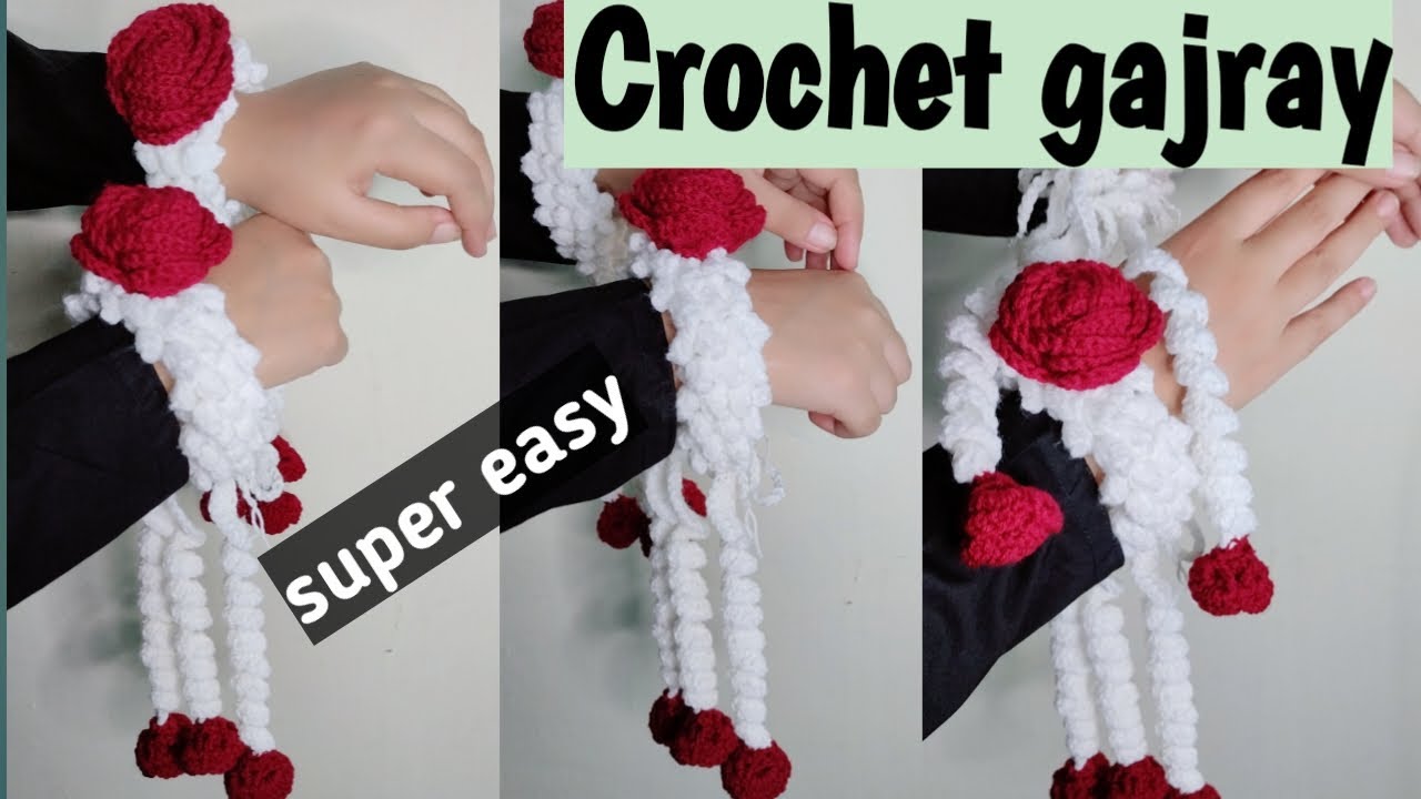 Crochet gajra tutorial for beginners | crochet gajra | How to crochet gajra