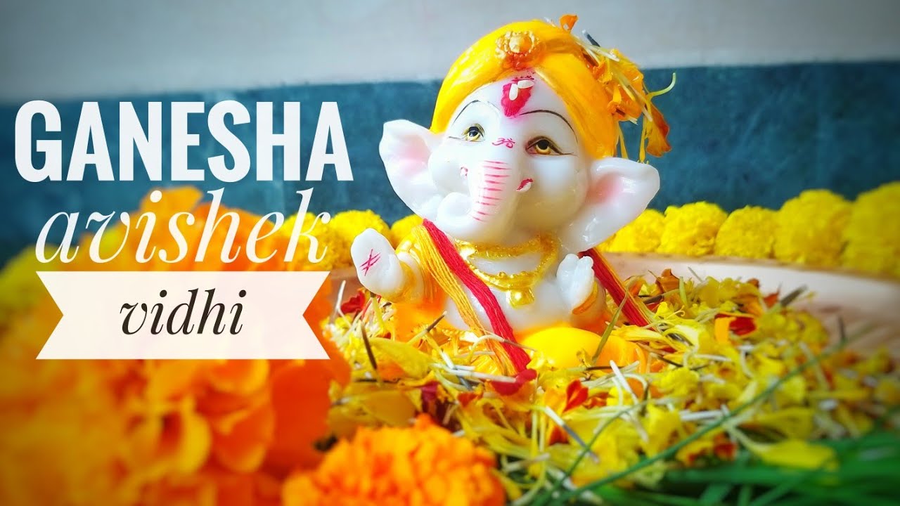 Ganesh chaturthi abhishek vidhi amd mantra simply at home 2021 Ganesh