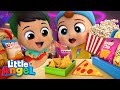 Snack time playdate at the movies with baby john  kids cartoons and nursery rhymes