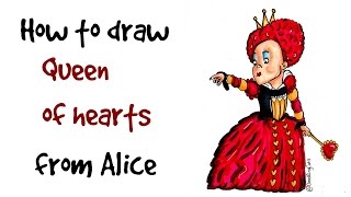 How To Draw The Queen Of Hearts Alice In Wonderland Disney Tim Burton Youtube How To Draw The Queen Of Hearts Alice In Wonderland Disney Tim Burton Youtube