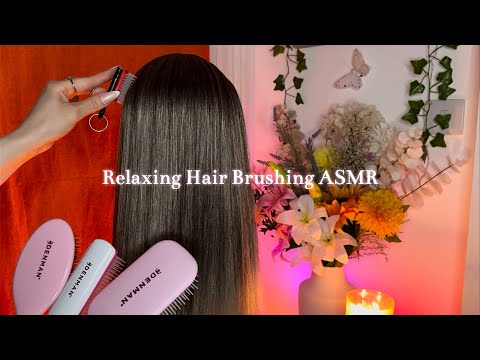 ASMR Whispered Hair Brushing using my Denman Hair Brushes | Thick Hair & Scalp Sounds for Tingles