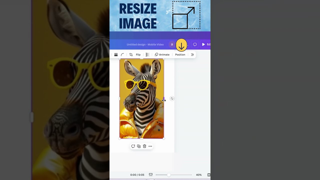 Resize Image In Canva Quick Easy Step By Tutorial 2024 Short