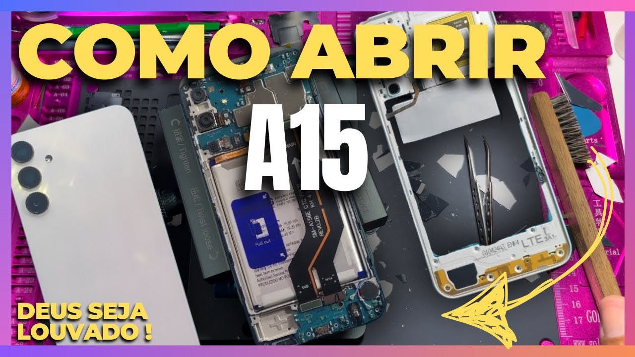 COMO ABRIR GALAXY A15 / TAMPA TRASEIRA