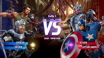 MARVEL VS CAPCOM INFINITE ARCADE MODE WITH SPENCER AND ARTHUR