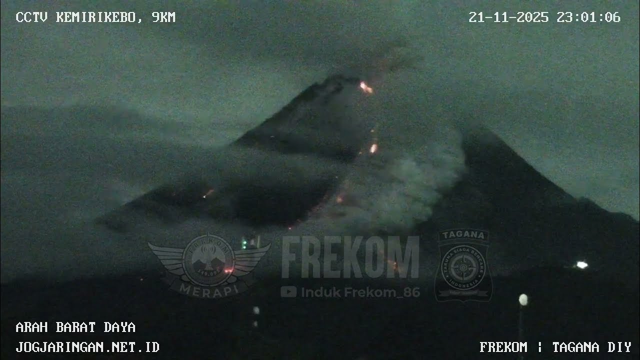 Awan Panas Guguran Gunung Merapi, 21/11/2025 