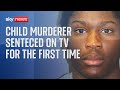 Child murderer sentenced on tv for the first time in england and wales