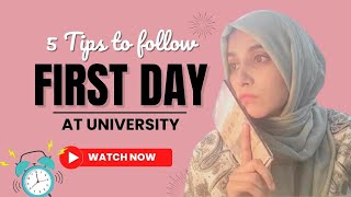 First Day at University😃 | Facts you need to know before going University😎