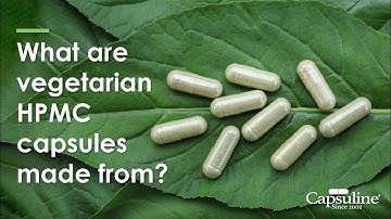 What are vegetarian capsules made from?