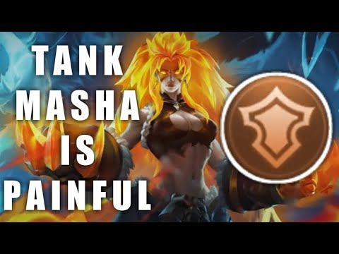 How to use MASHA in RANK using TANK EMBLEM