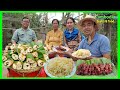 Street Food In Rural! Dried Beef And Bread! Give Food To Old People In Village And Eating Bread Beef