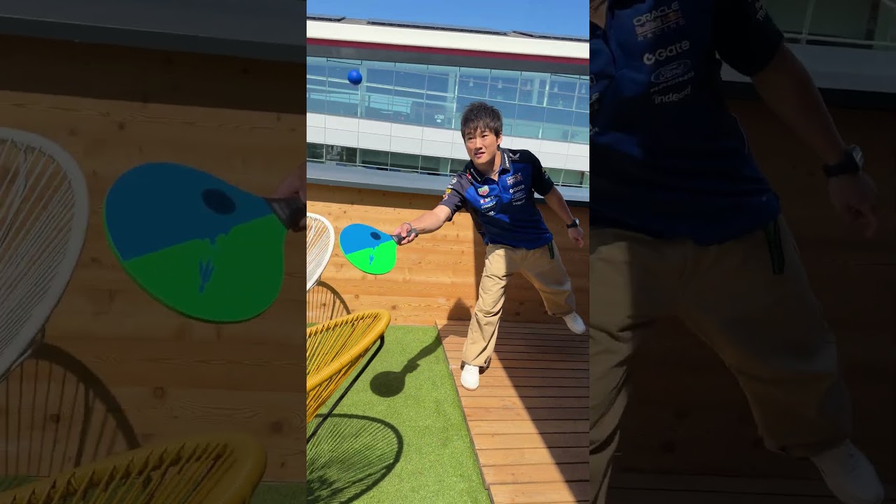 We've got a multi-sport admin/athlete on our hands 😉 #F1 #RedBullRacing #YukiTsunoda