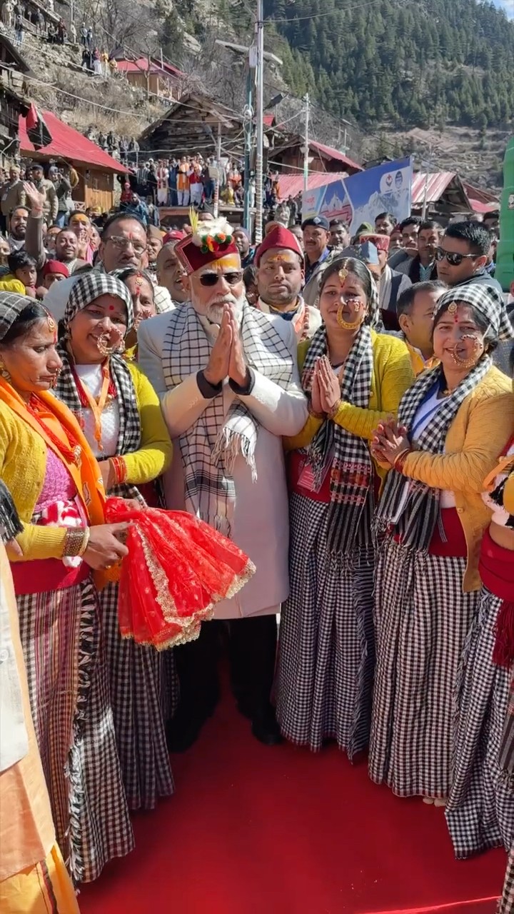 Devbhoomi Uttarakhand welcomes PM Modi with warm embrace