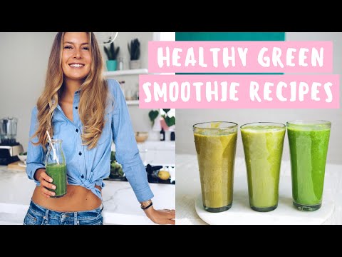 3-healthy-green-smoothie-recipes-//-stop-cravings-&-reduce-bloating-//-(no-bananas)