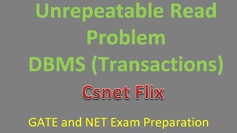 Unrepeatable read problem on concurrent transactions in DBMS