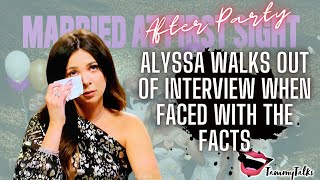 Alyssa walks out on interview during Afterparty | Married At First Sight Season 14