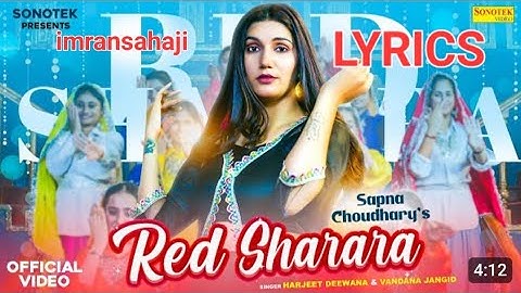 Red Sharara (Official Video) | Sapna Choudhary | Harjeet Deewana | Latest Haryanvi Dj Song 2024