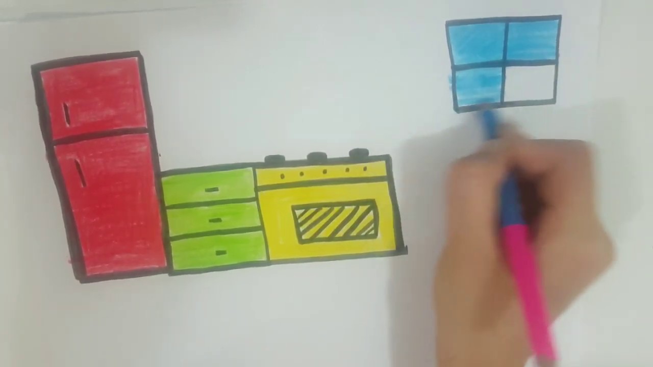 رسم و تلوين للاطفال غرف المنزل YouTube رسم و تلوين للاطفال غرف المنزل YouTube