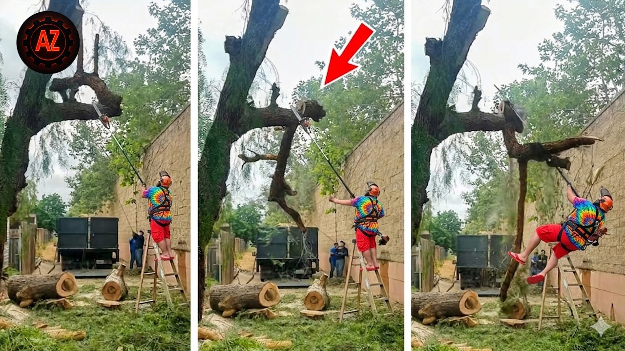 Idiots With Chainsaws: Tree Cutting Fails | Extreme Dangerous Logging ...