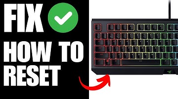 How To Reset Razer BlackWidow Gaming Keyboard