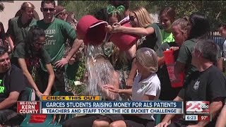 Students at Garces take on ice bucket challenge