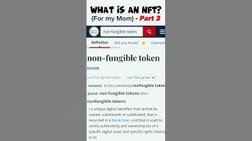 What is an NFT (4mom) Part 3??? 🤗 #nft #nfts #learn #101