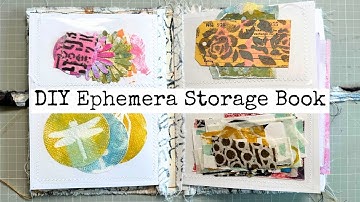 DYI Ephemera Storage Book/Updated Version/Tutorial/Junk Journal Snacks #85